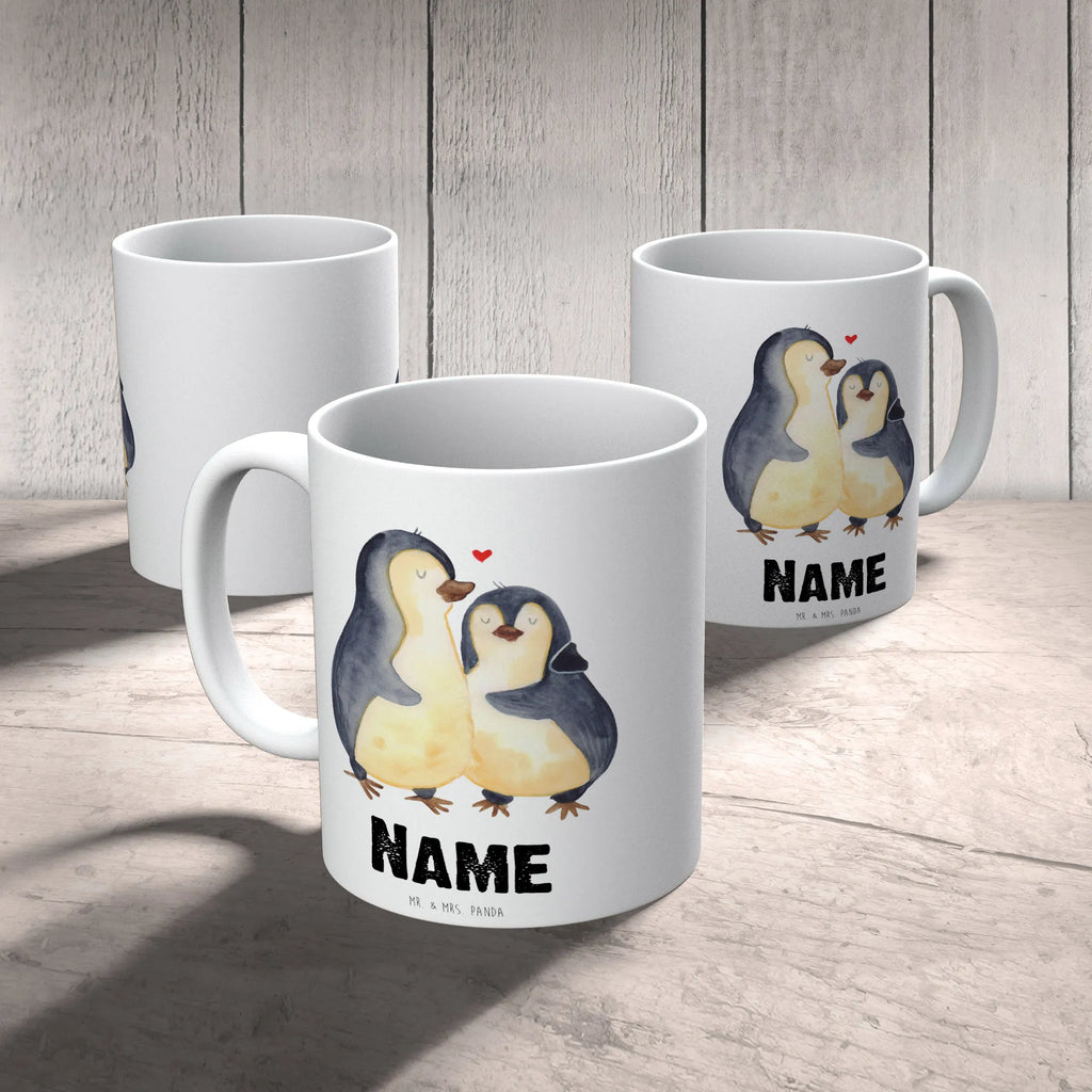 Personalisierte Tasse Pinguin umarmend Personalisierte Tasse, Namen, Drucken, Tasse mit Namen, Wunschname, Personalisiert, Namenstasse, Tasse, Pinguin, Liebesgeschenk, Hochzeit, Hochzeitstag, Liebe, Hochzeitsgeschenk, Liebesbeweis, Verlobung, Liebespaar, Jahrestag