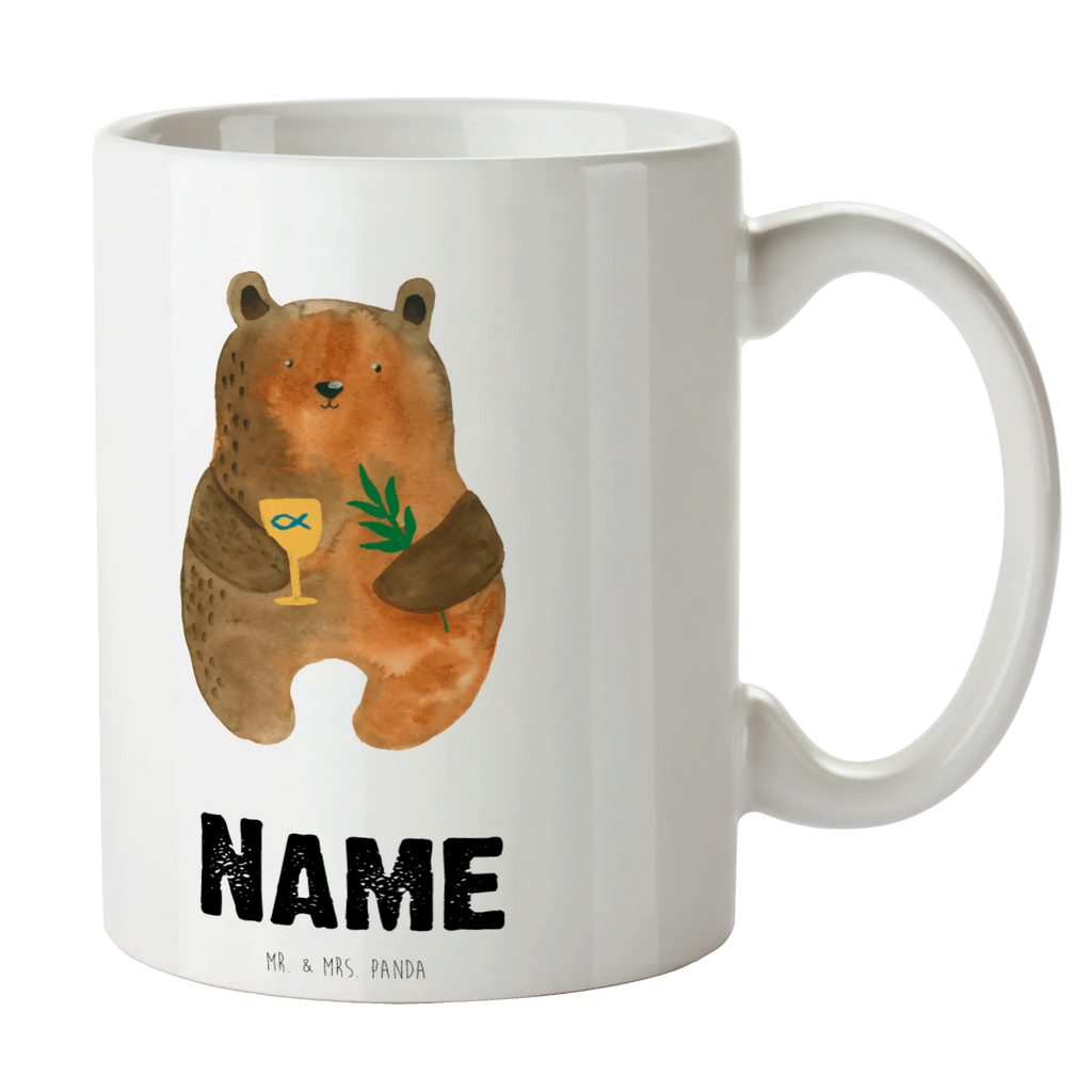 Personalisierte Tasse Konfirmation-Bär Namenstasse, Tasse mit Namen, Namen, Personalisierte Tasse, Personalisiert, Wunschname, Drucken, Tasse, Teddy, Bär, Teddybär, Konfirmation, Evangelisch, Kirche, Gottesdienst