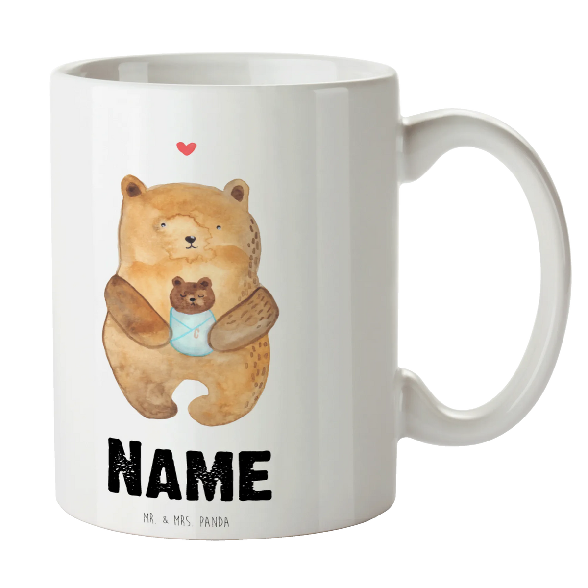 Personalised cup bear infant bear, teddy, teddy bear, cuddly toy, grandson, baptized child, baptism, nephew, birth, niece, mother, grandchild, congratulations, parents, birthday, baby