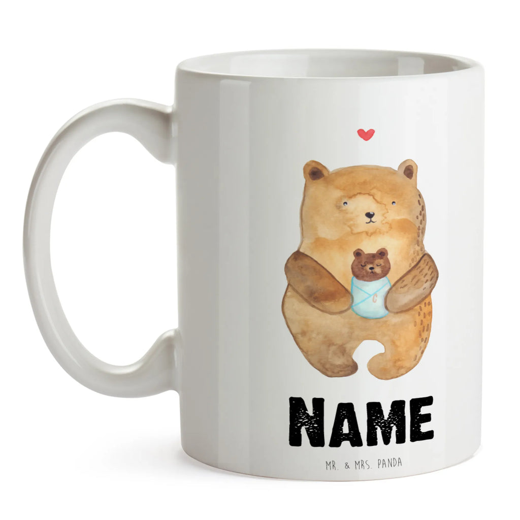 Personalisierte Tasse Bär mit Baby Namen, Drucken, Personalisiert, Tasse, Tasse mit Namen, Namenstasse, Wunschname, Personalisierte Tasse, Bär, Teddy, Teddybär, Enkel, Täufling, Taufe, Neffe, Geburt, Nichte, Mutter, Enkelin, Glückwunsch, Eltern, Geburtstag, Baby