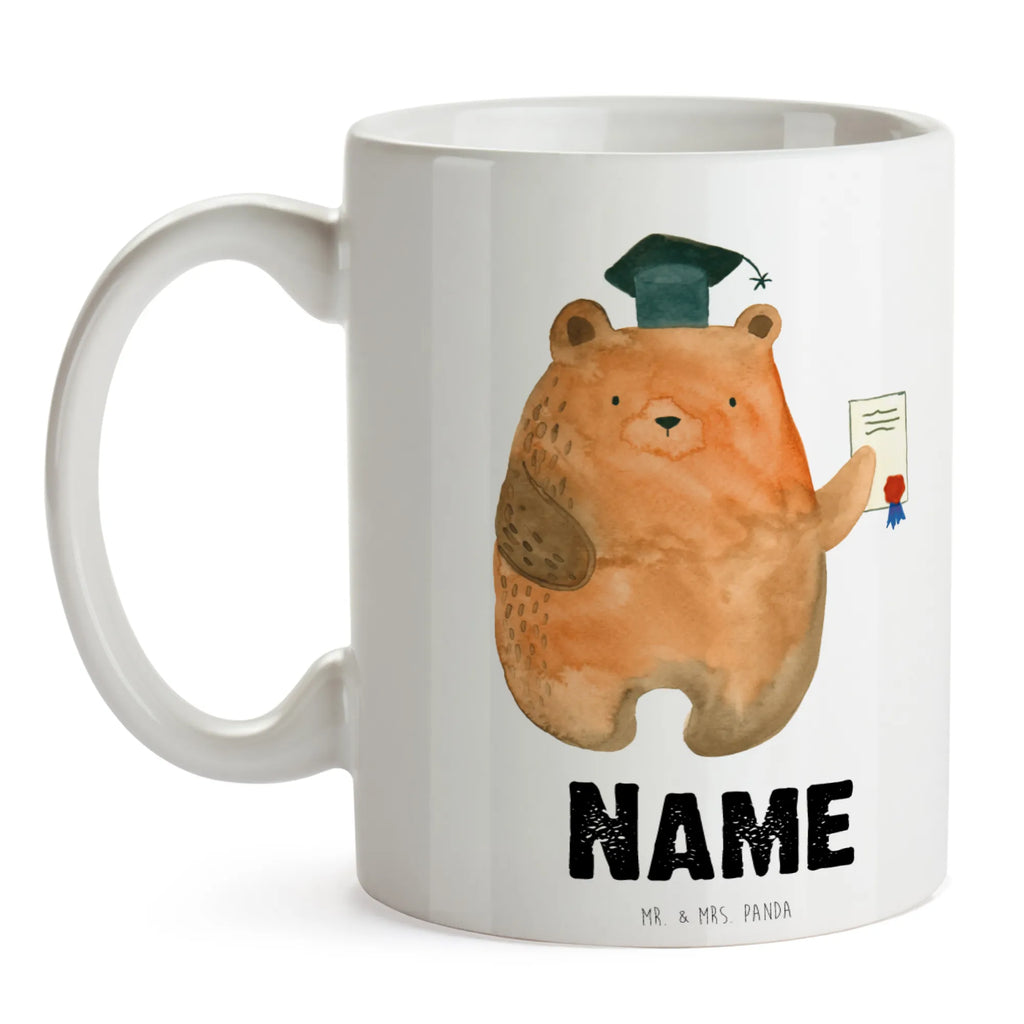 Personalisierte Tasse Prüfungsbär Tasse mit Namen, Personalisiert, Personalisierte Tasse, Namen, Wunschname, Namenstasse, Drucken, Tasse, Teddy, Bär, Teddybär, Abitur, Zeugnis, Prüfung Bestanden, Abschluss, Abschlusszeugnis, Prüfungen