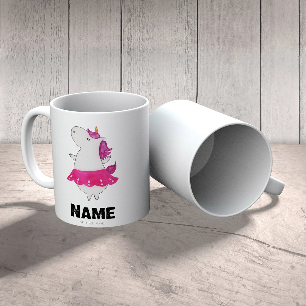 Personalised cup unicorn ballerina unicorn, unicorns, Celebration, Unicorn, Ballerina, Flat, Fun, Party, Dancer gift, Einhorn, Dancing, English, dancer present