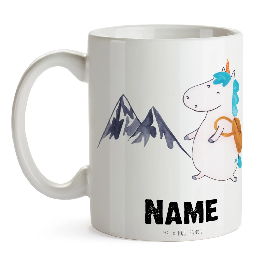 Personalised cup unicorn climber unicorn, unicorns, adventure, mountains, adventurer, world trip, vacation, world traveler, english, travel, mountaineer, explorer, Einhorn
