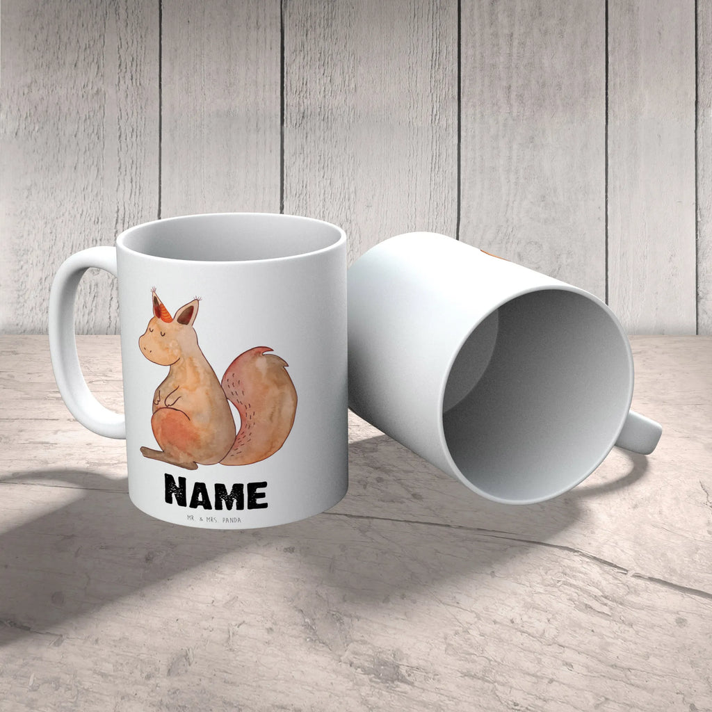 Personalisierte Tasse Einhörnchen Glaube Tasse, Namenstasse, Drucken, Wunschname, Personalisierte Tasse, Tasse mit Namen, Personalisiert, Namen, Einhorn, Einhörner, Einhorn Deko, Unicorn, Eichhorn, Einhörnchen, Eichhörnchen