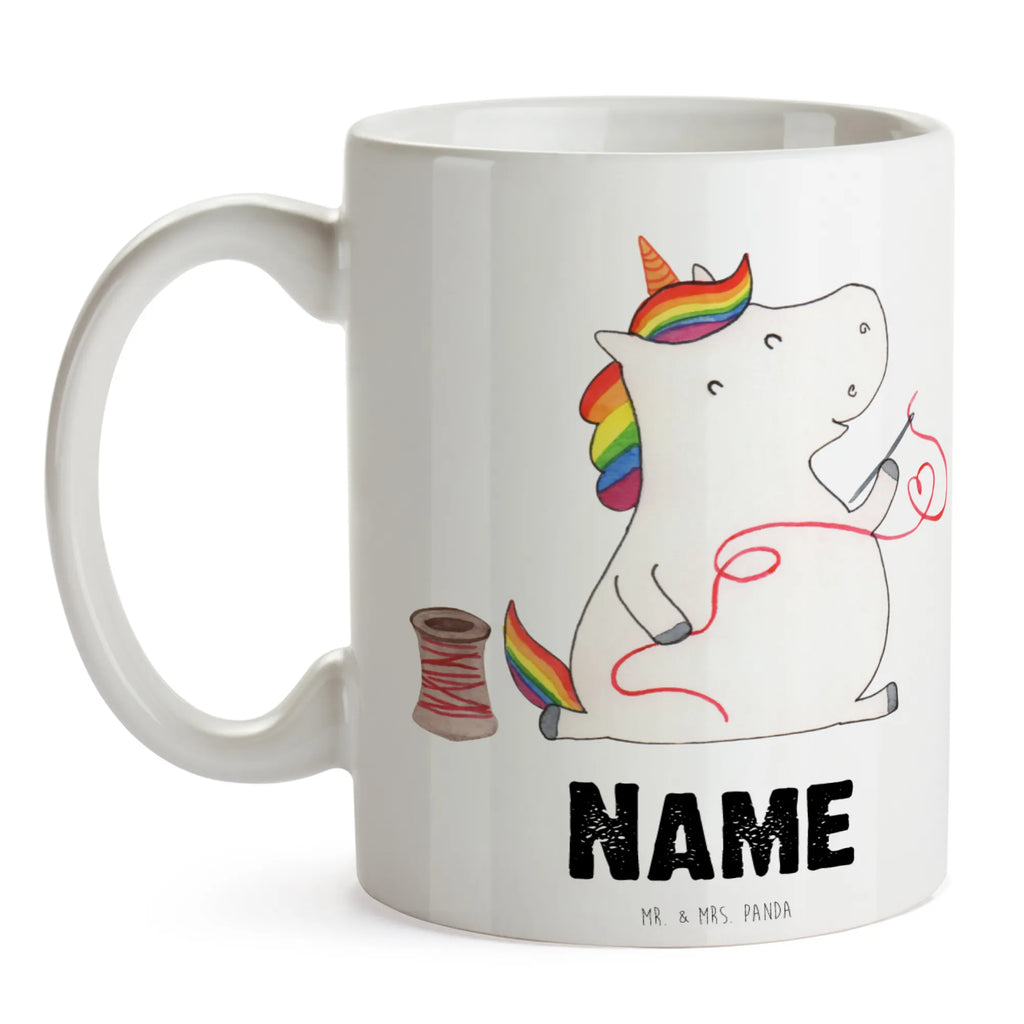 Personalisierte Tasse Einhorn Näherin Tasse, Personalisiert, Namenstasse, Personalisierte Tasse, Tasse mit Namen, Wunschname, Drucken, Namen, Einhorn, Einhörner, Einhorn Deko, Unicorn, Mädchen, Nähzimmer, Freundin, basteln, nähen, Näherin, Stricken, Häkeln
