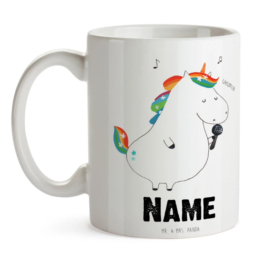 Personalisierte Tasse Einhorn Sänger Tasse, Namen, Namenstasse, Personalisierte Tasse, Wunschname, Drucken, Tasse mit Namen, Personalisiert, Einhorn, Einhörner, Einhorn Deko, Unicorn, Fest, Freundin, Sänger, Sängerin, Disco, Glitzer, Konfetti, Feier, Geburtstag, Party