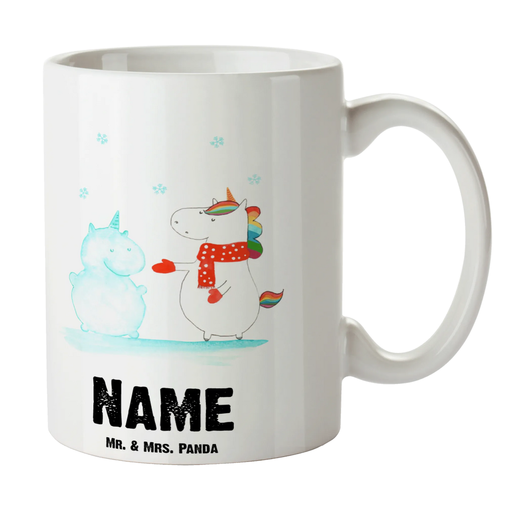 Personalised cup unicorn snowman unicorn, unicorns, winter gift, present, Cap, Snowman, Winter, Cake, Snow, Cold, Gloves, Unicorn, Christmas, Christmas Motif, X-Mas