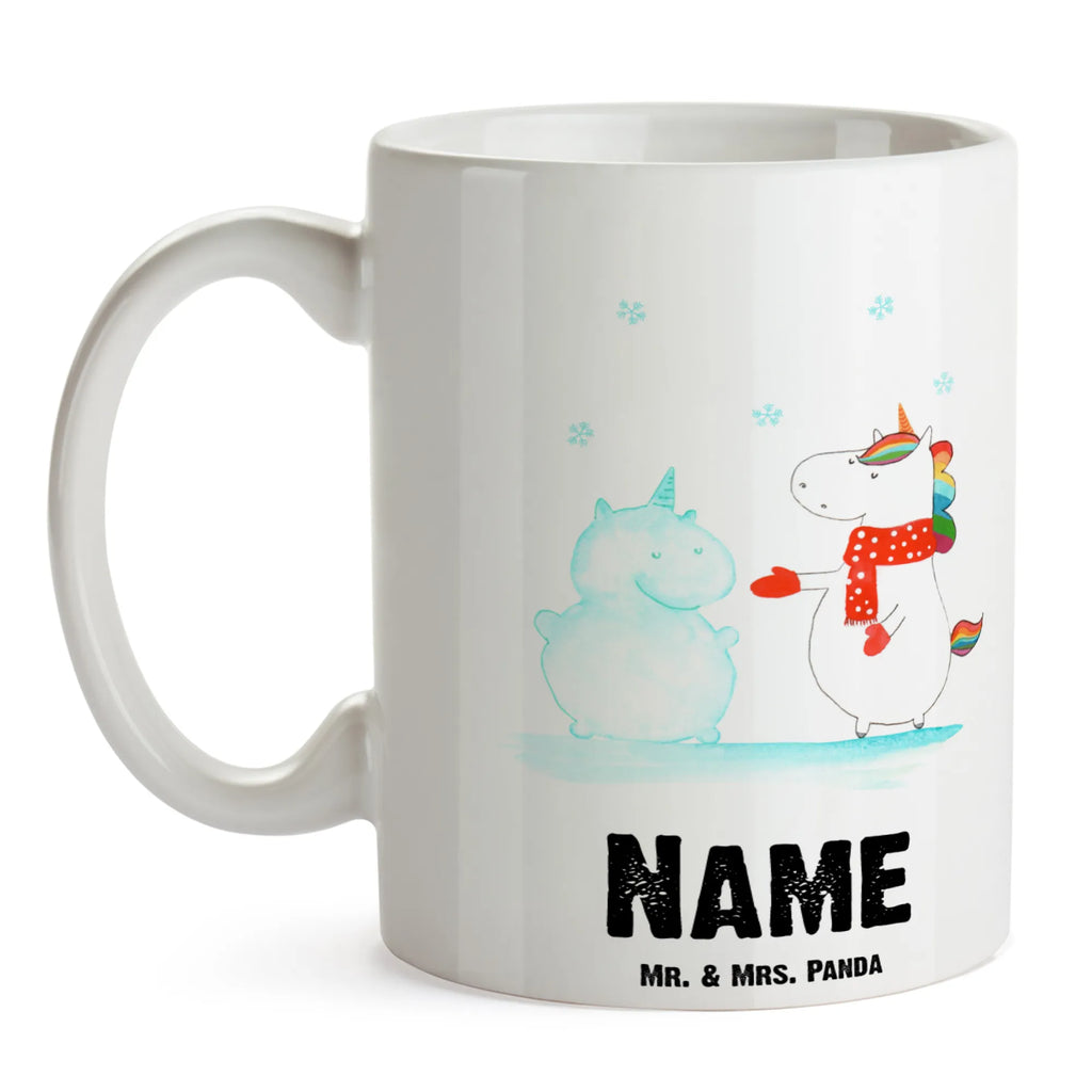 Personalised cup unicorn snowman unicorn, unicorns, winter gift, present, Cap, Snowman, Winter, Cake, Snow, Cold, Gloves, Unicorn, Christmas, Christmas Motif, X-Mas
