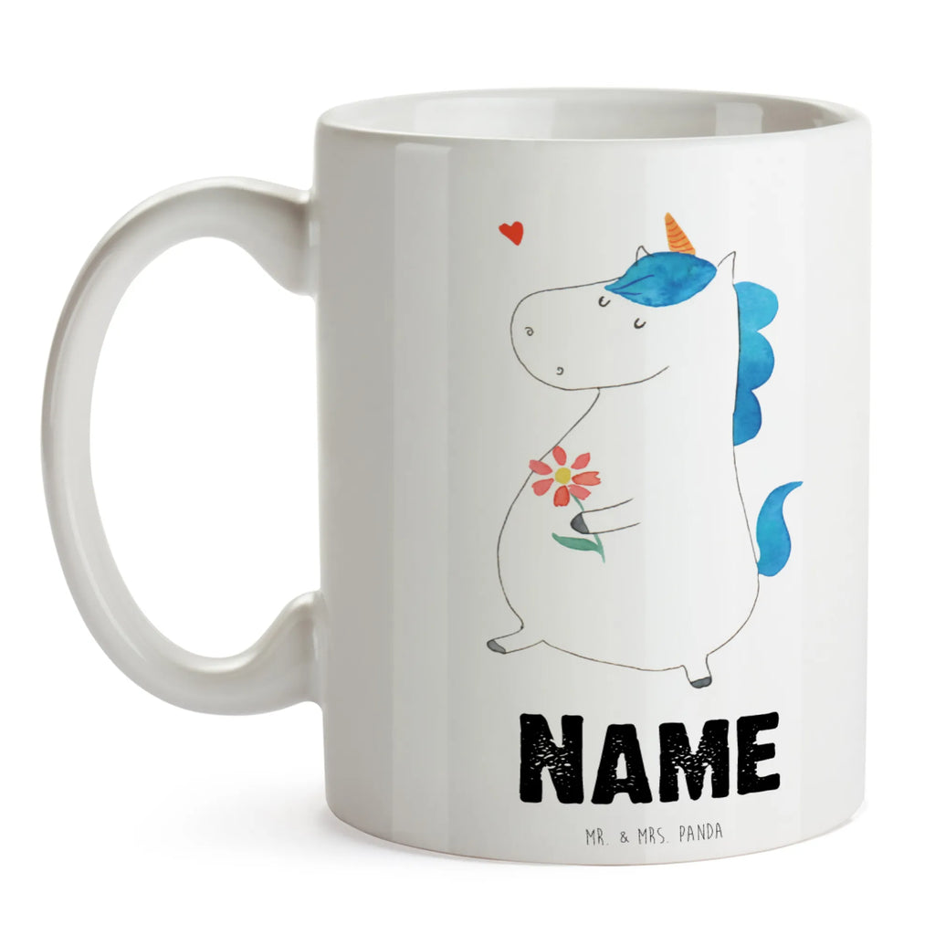 Personalisierte Tasse Einhorn Spaziergang Personalisiert, Namen, Tasse, Namenstasse, Wunschname, Tasse mit Namen, Drucken, Personalisierte Tasse, Einhorn, Einhörner, Einhorn Deko, Unicorn, Freundin, Glitzer, Freude, Motivation, Schwester, Gute Laune, Spaziergang, Blumen, Mutter