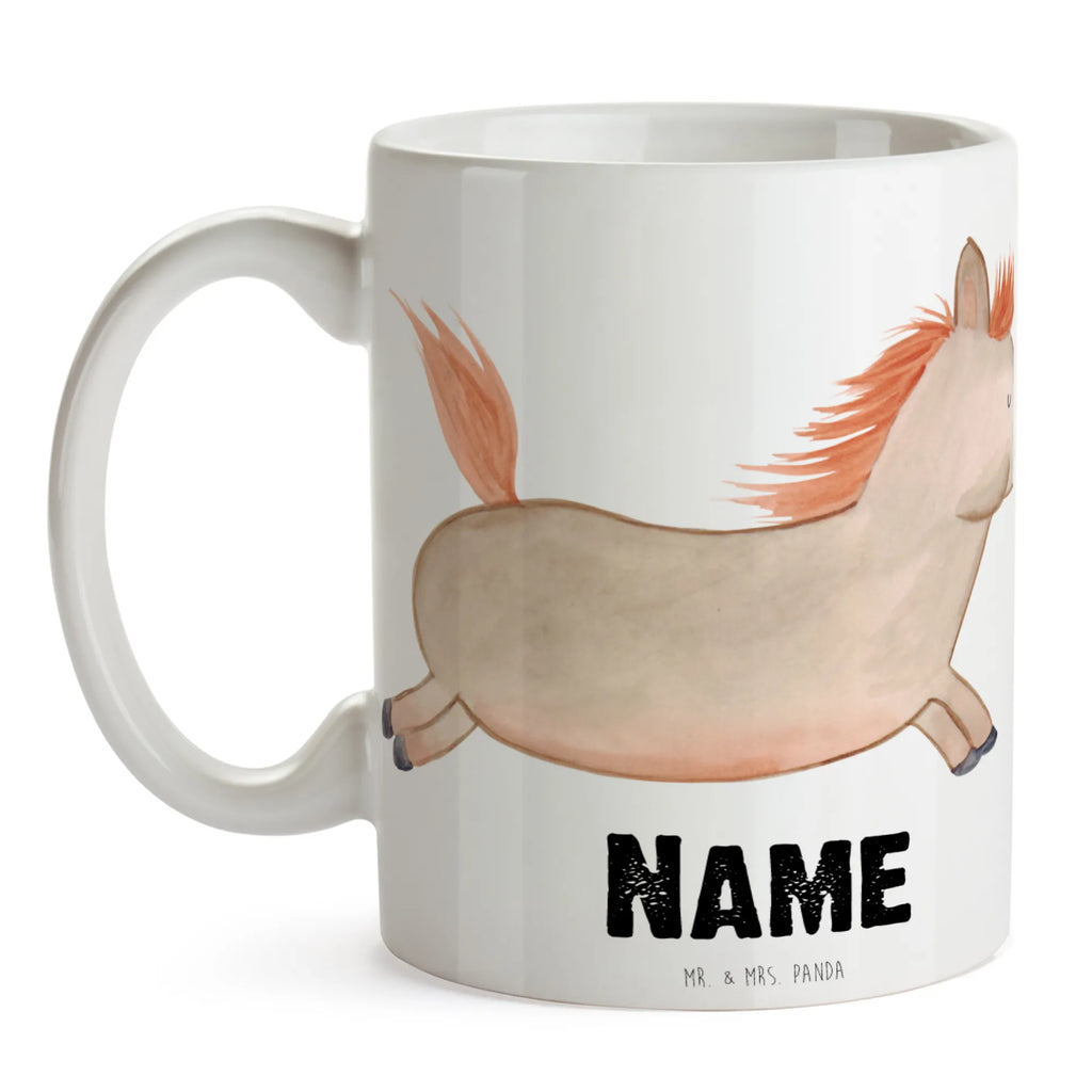 Personalisierte Tasse Pferd springt Personalisierte Tasse, Namen, Tasse mit Namen, Wunschname, Drucken, Namenstasse, Tasse, Personalisiert, Bauernhof, Hoftiere, Landwirt, Landwirtin, Pferd, ausreiten, Pferdebesitzer, Pferde, reiten, Pony, Pferdestall, Stall