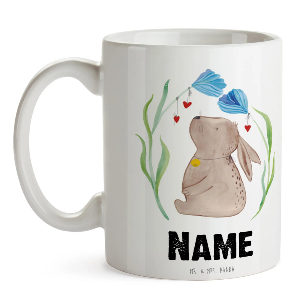 Personalisierte Tasse Hase Blume Drucken, Namenstasse, Wunschname, Personalisiert, Tasse, Personalisierte Tasse, Tasse mit Namen, Namen, Ostern, Osterhase, Ostergeschenke, Osternest, Osterdeko, Geschenke zu Ostern, Ostern Geschenk, Ostergeschenke Kinder, Ostern Kinder, Taufe, Kind, Geburt, Geburtstag, Hase, Taufgeschenk, Schwangerschaft, erstes Kind, Hoffnung, Kaninchen, Träume, Kindergeburtstag