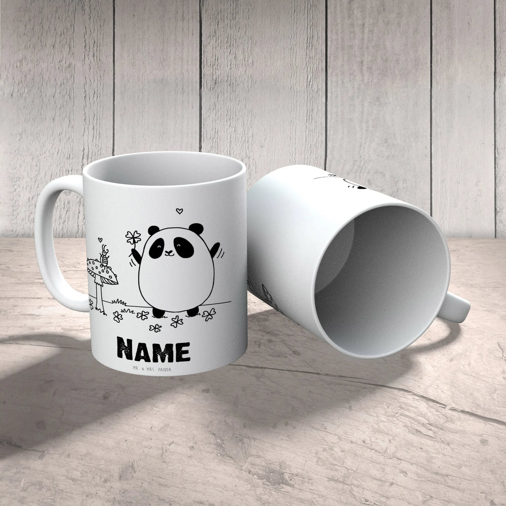 Personalisierte Tasse Easy & Peasy Viel Glück Namenstasse, Wunschname, Personalisiert, Tasse mit Namen, Tasse, Namen, Drucken, Personalisierte Tasse