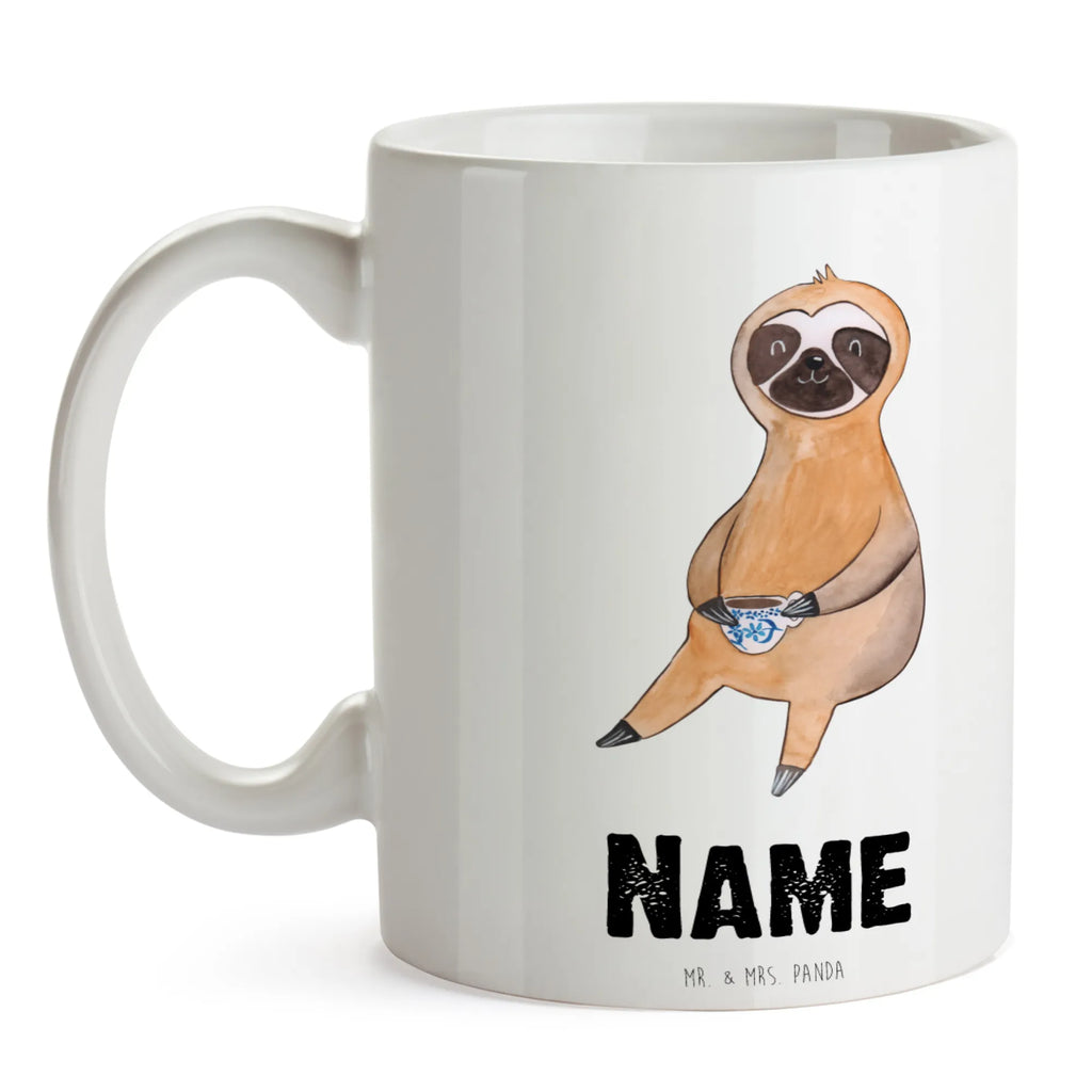 Personalisierte Tasse Faultier Kaffee Tasse mit Namen, Wunschname, Personalisierte Tasse, Namenstasse, Tasse, Drucken, Namen, Personalisiert, Faultier, Faultier Geschenk, Faultier Deko, Morgenmuffel, Genießer, Kaffeegetränk, Coffee, Kaffeetasse, Kaffee, Erster Kaffee, Lieblingstier, faul, Frühaufsteher, Faultiere