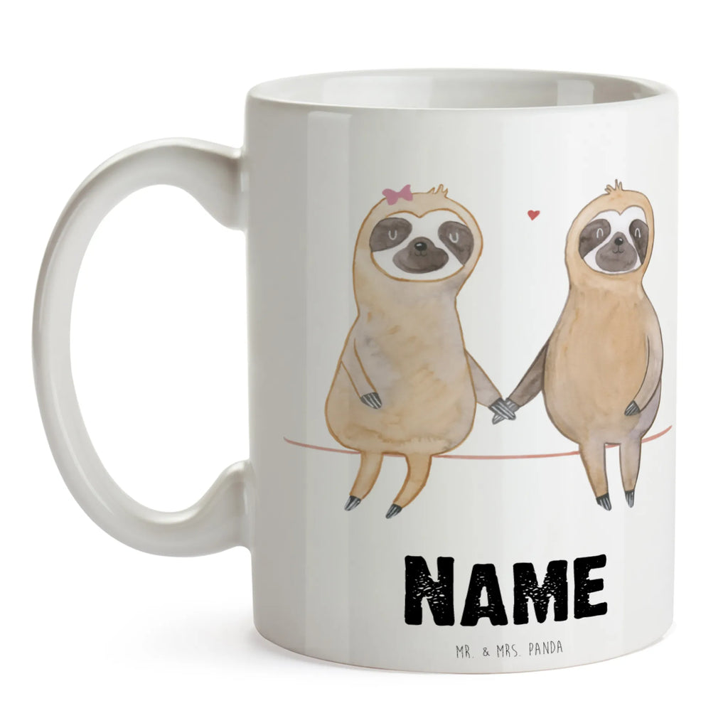 Personalisierte Tasse Faultier Pärchen Drucken, Wunschname, Personalisierte Tasse, Tasse mit Namen, Tasse, Namenstasse, Personalisiert, Namen, Faultier, Faultier Geschenk, Faultier Deko, Pärchen, verliebt, Langsamkeit, Beziehung, Faultierliebe, Liebe, Faultiere, Liebespaar, relaxen, Lieblingstier, verlobt, faul, Faultierpärchen, gemeinsam