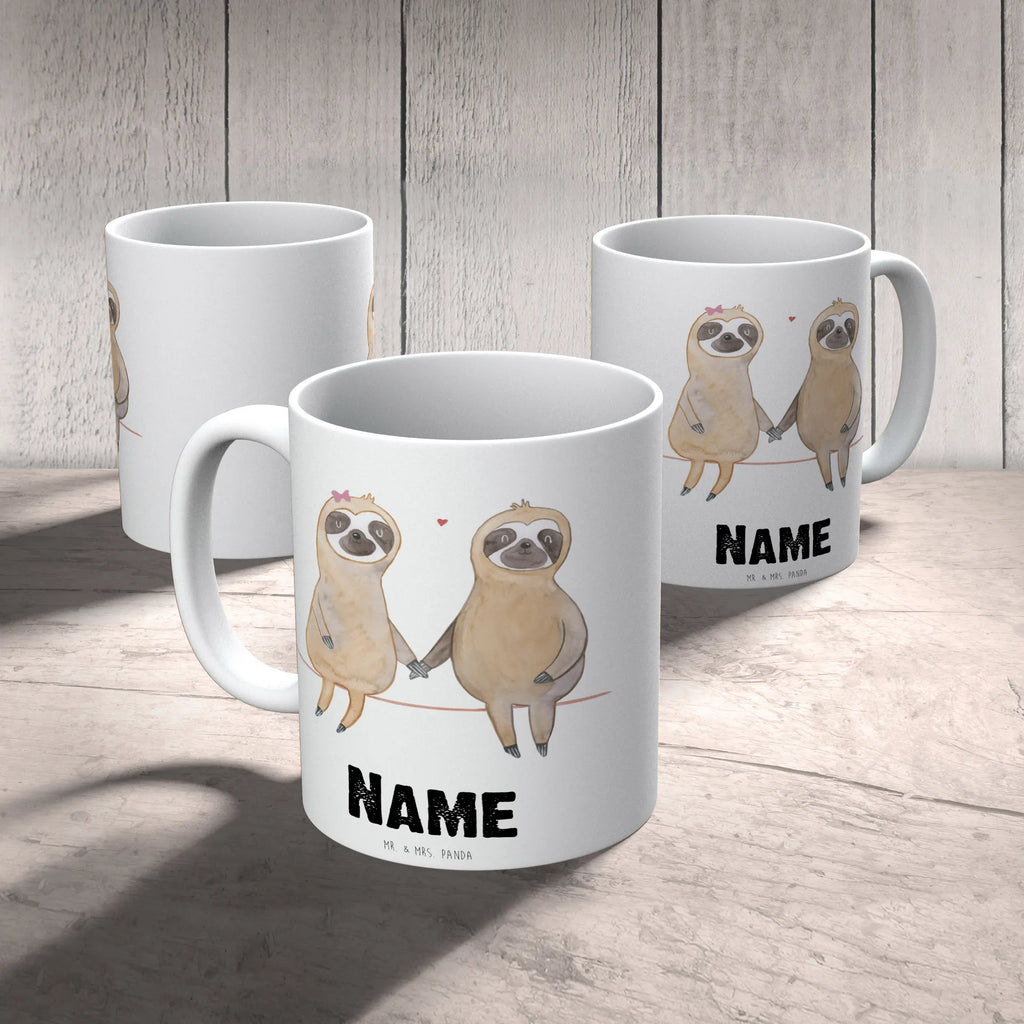 Personalisierte Tasse Faultier Pärchen Drucken, Wunschname, Personalisierte Tasse, Tasse mit Namen, Tasse, Namenstasse, Personalisiert, Namen, Faultier, Faultier Geschenk, Faultier Deko, Pärchen, verliebt, Langsamkeit, Beziehung, Faultierliebe, Liebe, Faultiere, Liebespaar, relaxen, Lieblingstier, verlobt, faul, Faultierpärchen, gemeinsam
