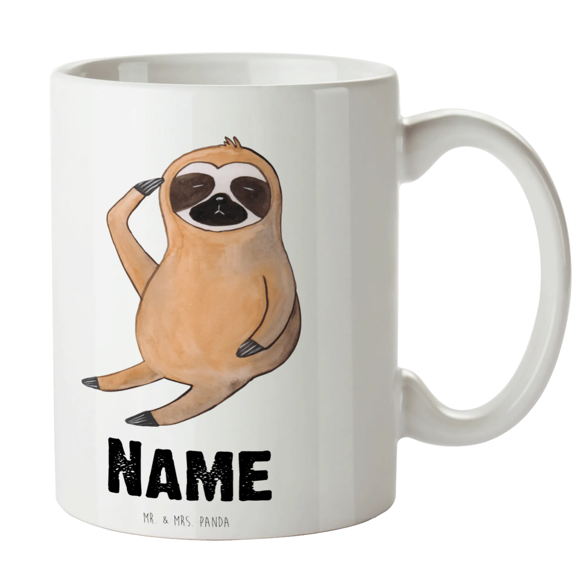Personalised cup sloth Bird Sloth, sloth, trend animal, morning grumbler, early bird, lazy, favourite animal, early riser, the early bird