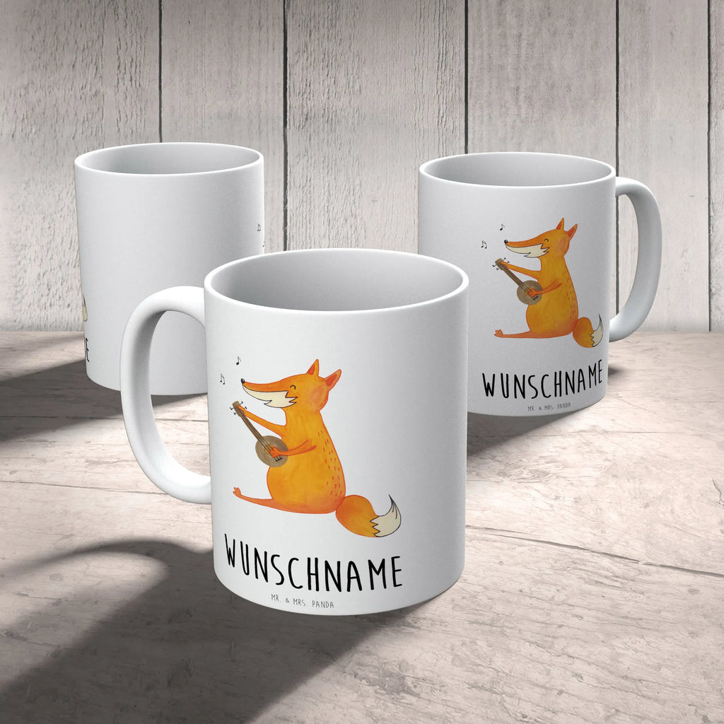 Personalisierte Tasse Fuchs Gitarre Namen, Namenstasse, Personalisierte Tasse, Personalisiert, Wunschname, Tasse, Drucken, Tasse mit Namen, Fuchs, Gitarre, Füchse, Geschenk Musiker, Musikerin, Musik Spruch, Sänger, Sängerin