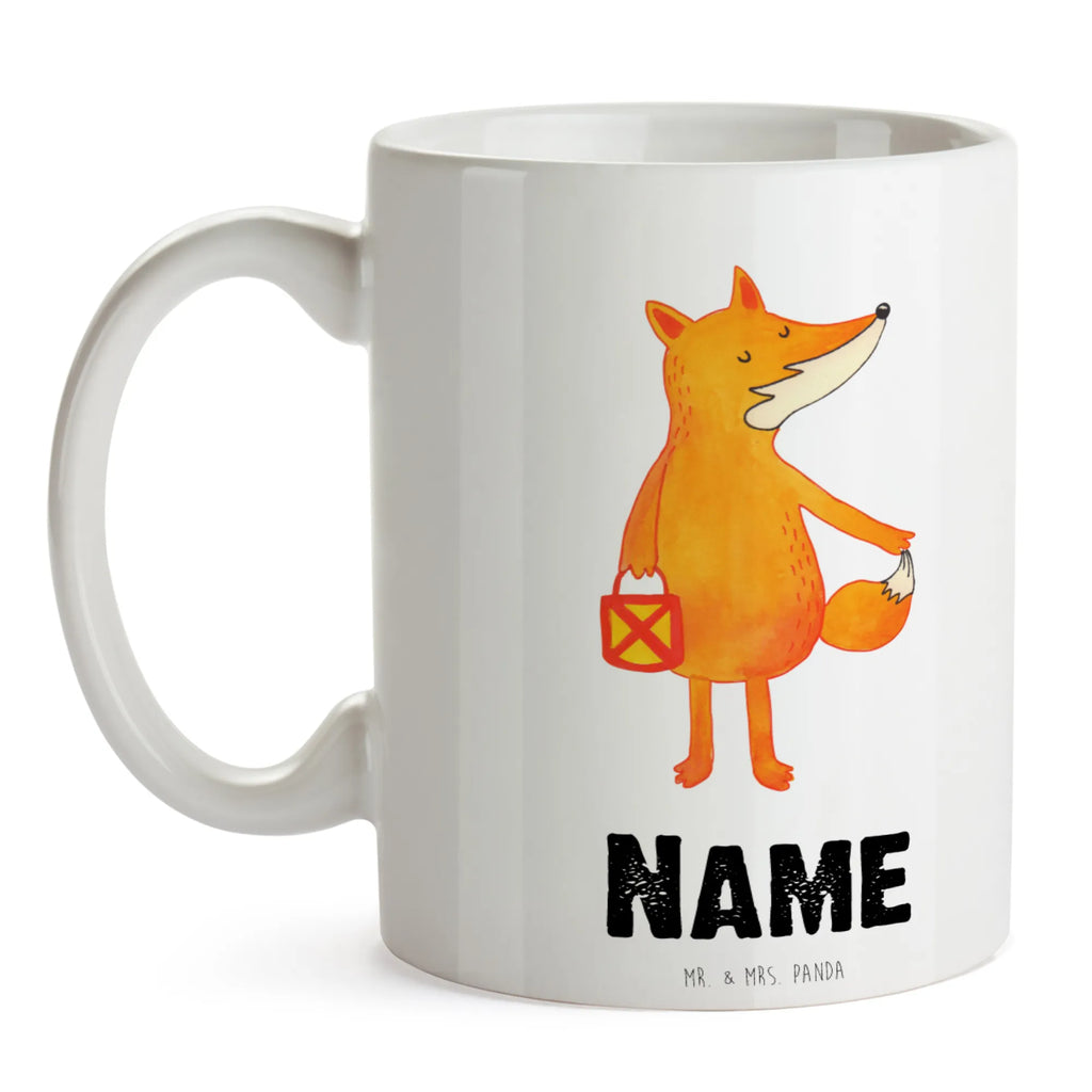 Personalised cup Fox Lantern fox, foxes, forest wildlife, clever as a fox, animal lover, Cheer up, Lantern, Foxes, Saint Martin, Lantern parade, Spell comforting, Lovesickness Spell, Fox, Caesar Otto Hugo Flaischlen