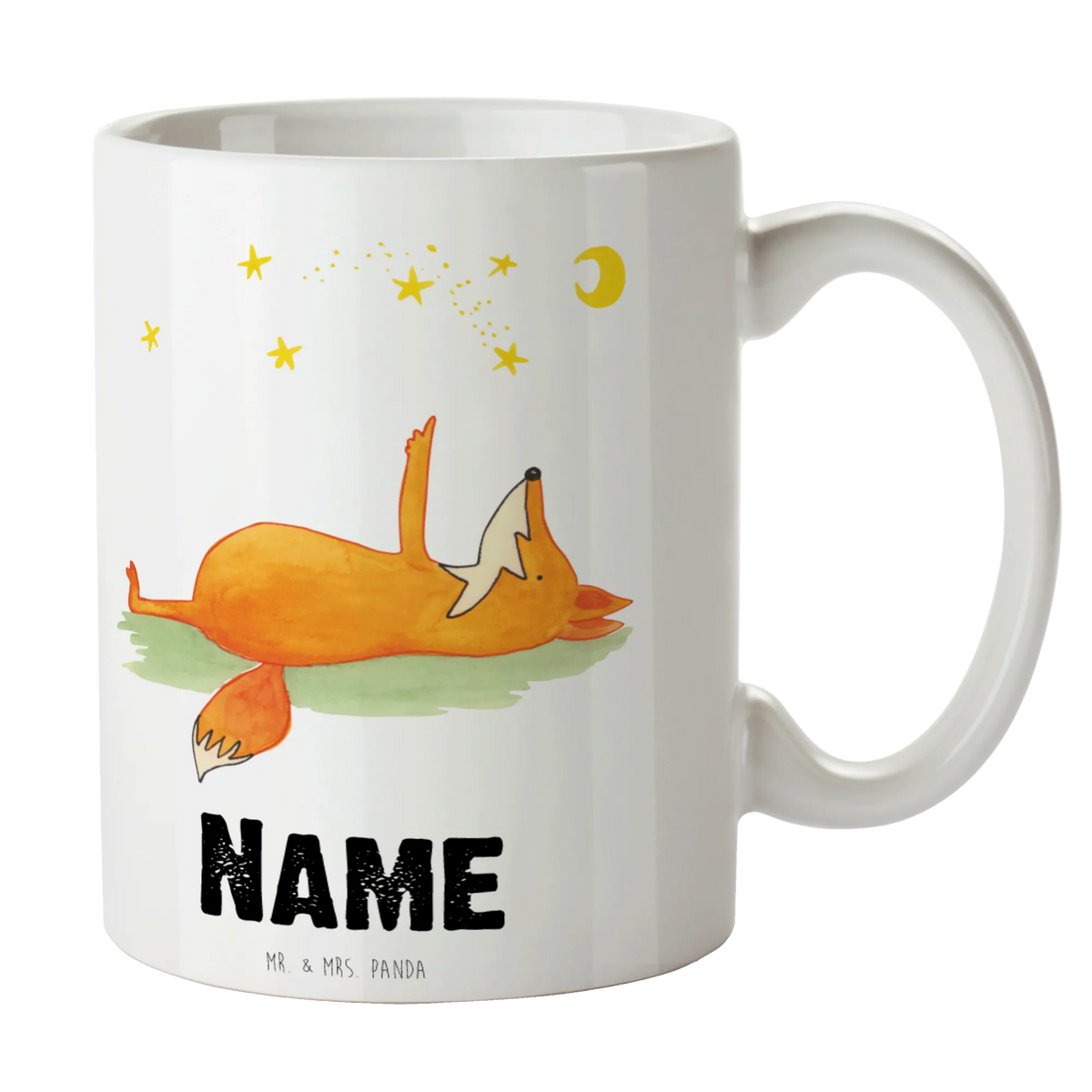 Personalised cup Fox Stars animal lover, foxes, forest wildlife, clever as a fox, words of consolation, Saying positive, Saying beautiful, Romance