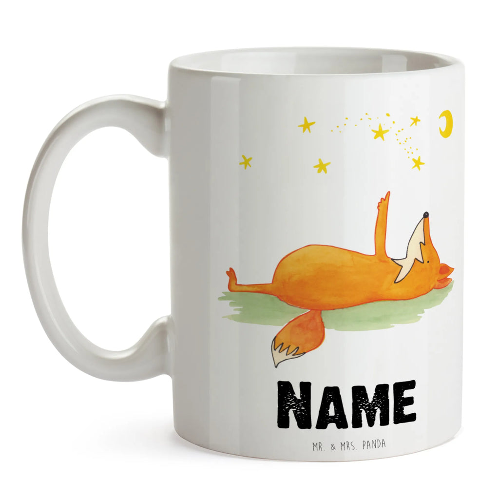 Personalisierte Tasse Fuchs Sterne Wunschname, Namenstasse, Personalisiert, Namen, Personalisierte Tasse, Tasse mit Namen, Drucken, Tasse, Fuchs, Füchse, tröstende Worte, Spruch schön, Always Look on the Bright Side of Life, Romantik, Spruch positiv