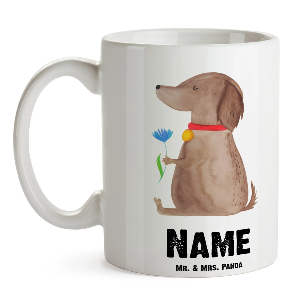 Personalisierte Tasse Hund Blume Tasse mit Namen, Namenstasse, Drucken, Personalisierte Tasse, Tasse, Namen, Personalisiert, Wunschname, Hund, Hundemotiv, Haustier, Hunderasse, Tierliebhaber, Hundebesitzer, Sprüche, Hundeliebe, Frauchen, Hunde