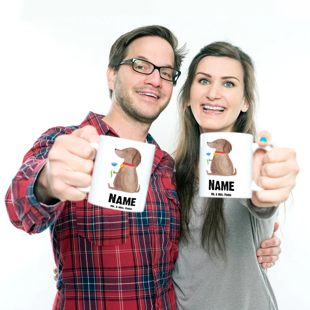 Personalisierte Tasse Hund Blume Tasse mit Namen, Namenstasse, Drucken, Personalisierte Tasse, Tasse, Namen, Personalisiert, Wunschname, Hund, Hundemotiv, Haustier, Hunderasse, Tierliebhaber, Hundebesitzer, Sprüche, Hundeliebe, Frauchen, Hunde