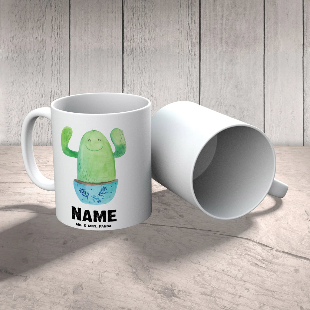Personalisierte Tasse Kaktus Happy Drucken, Tasse, Wunschname, Personalisierte Tasse, Namenstasse, Personalisiert, Namen, Tasse mit Namen, Kaktus, Kakteen, Mutter, Büro, Kindersicherung, Motivation, Kollegin, Familie, lustig, Kollege, Neustart, Spruch, Büroalltag, Freundin, Ausbildung