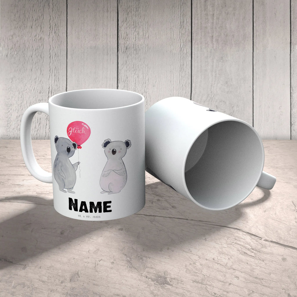 Personalised cup Koala bear balloon Koala, party, present, balloon, birthday, koala