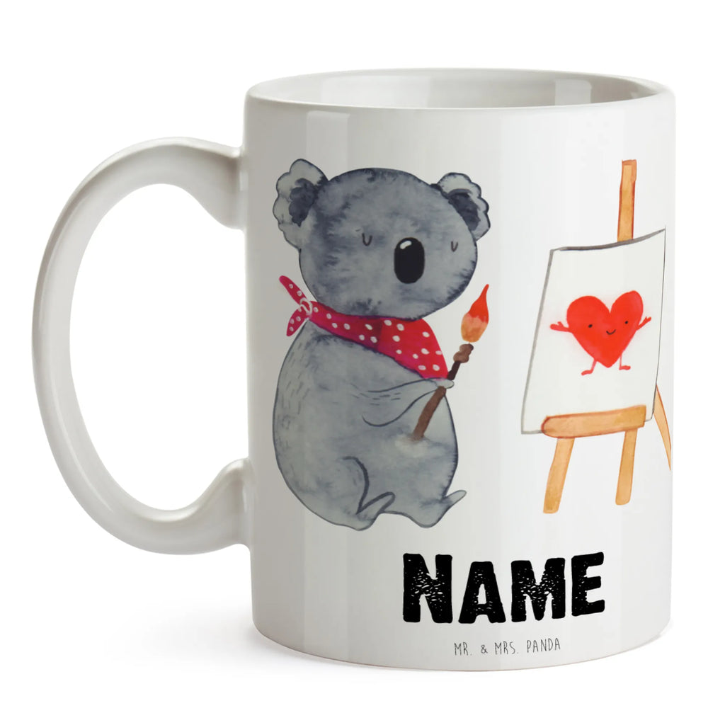 Personalised cup Koala bear Artist Koala, drawing, love, love gift, proof of love, artist, feelings