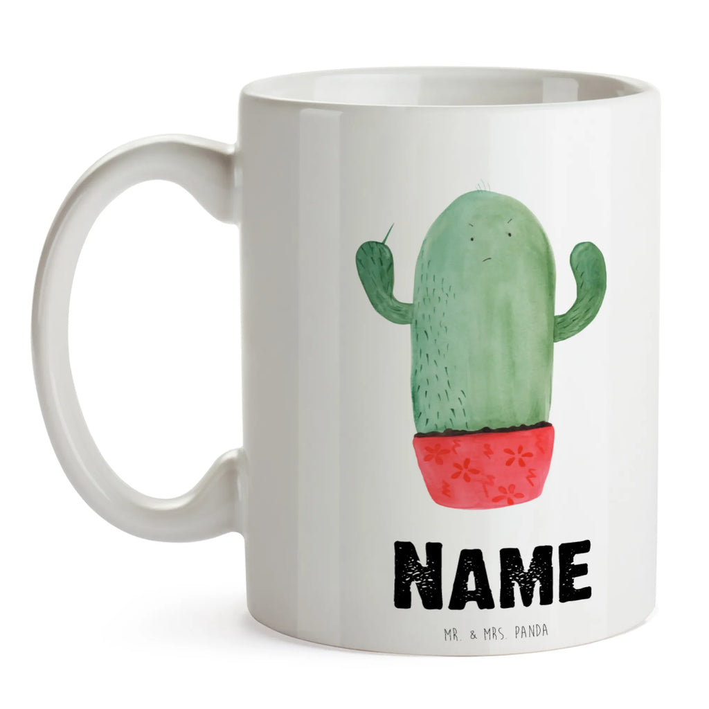 Personalised cup cactus Fury cactus, cactuses, plants, cactus plant, small green cactus, boss, angry, school, office life, colleague, annoy, office