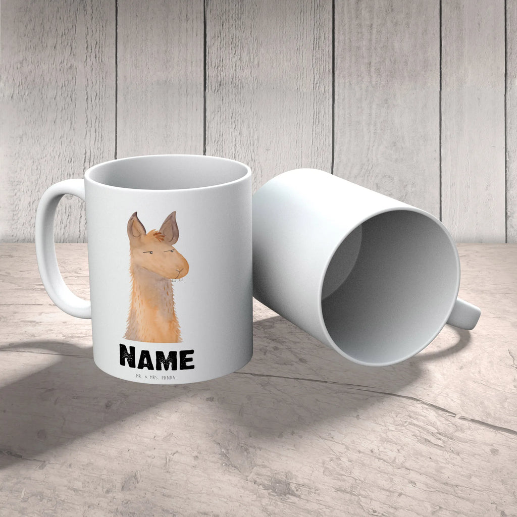 Personalised cup llama head Annoyed Llama, llama, alpaca, trendy animal, lama, lamas, girlfriend, boss, office, being right, being annoyed, partner, apprentice, best friend, office life