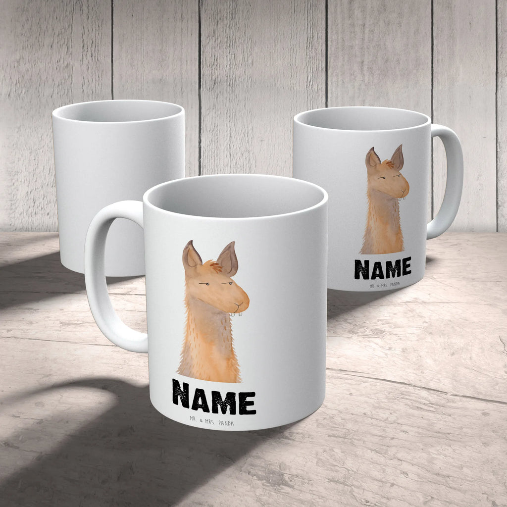Personalised cup llama head Annoyed Llama, llama, alpaca, trendy animal, lama, lamas, girlfriend, boss, office, being right, being annoyed, partner, apprentice, best friend, office life