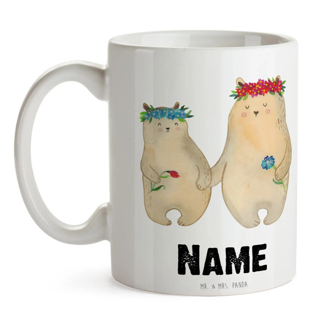 Personalisierte Tasse Bären mit Blumenkranz Personalisierte Tasse, Tasse mit Namen, Namenstasse, Personalisiert, Drucken, Wunschname, Namen, Tasse, Familie, Vatertag, Muttertag, Bruder, Schwester, Mama, Papa, Oma, Opa, Kinder, Vorbild, Mutti, Lieblingsmama, Bär, Bären, Tochter, Geschenk Mama. Muttertag, Mami, Mutter, Family, beste Mutter, Kind, Lieblingsmensch, Töchter, weltbeste Mama