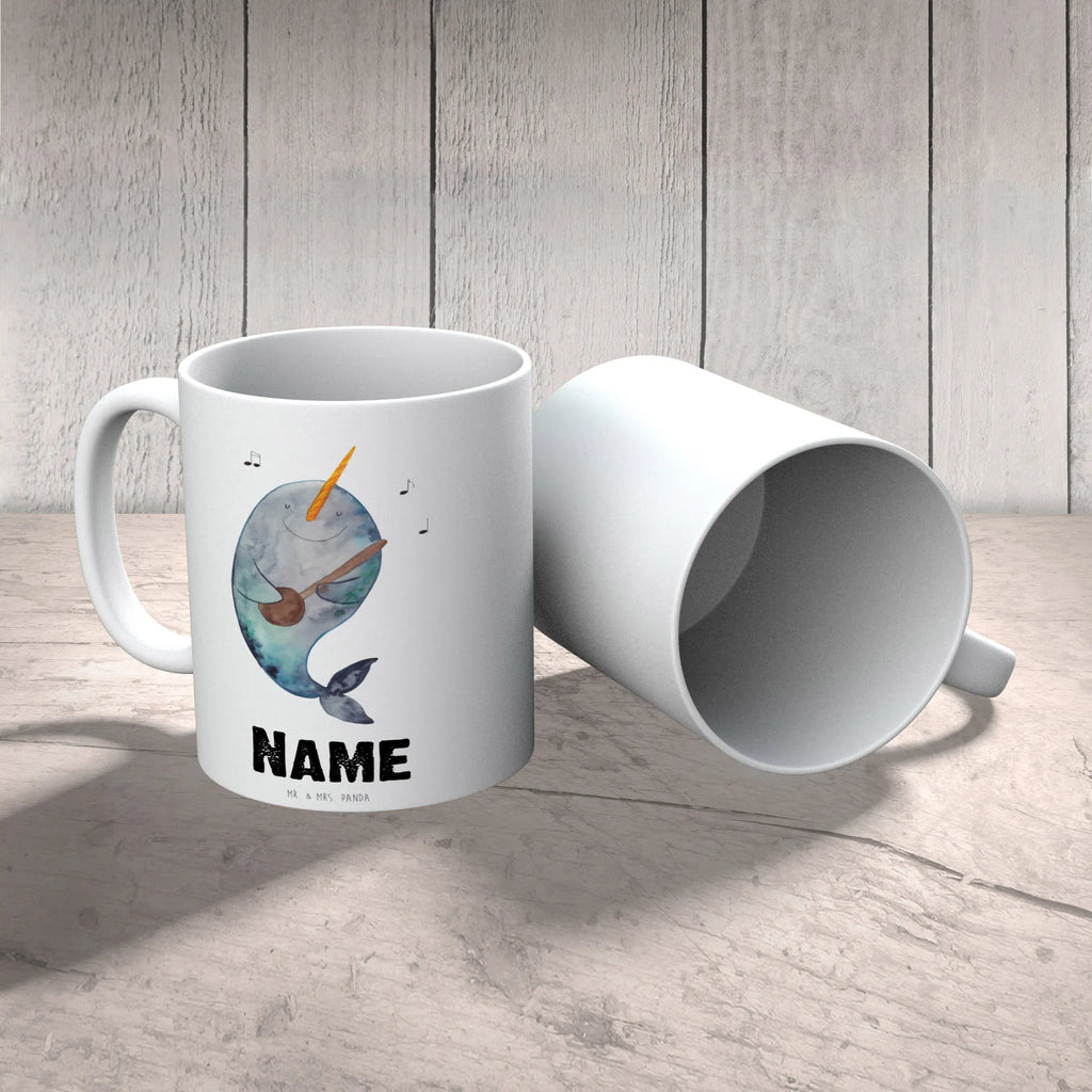 Personalisierte Tasse Narwal Gitarre Namenstasse, Tasse mit Namen, Drucken, Namen, Personalisierte Tasse, Personalisiert, Tasse, Wunschname, Meerestiere, Meer, Urlaub, Wal, Gitarre, Gespräche, Frust, Narwal, Probleme, Problemlösung, Tanzen