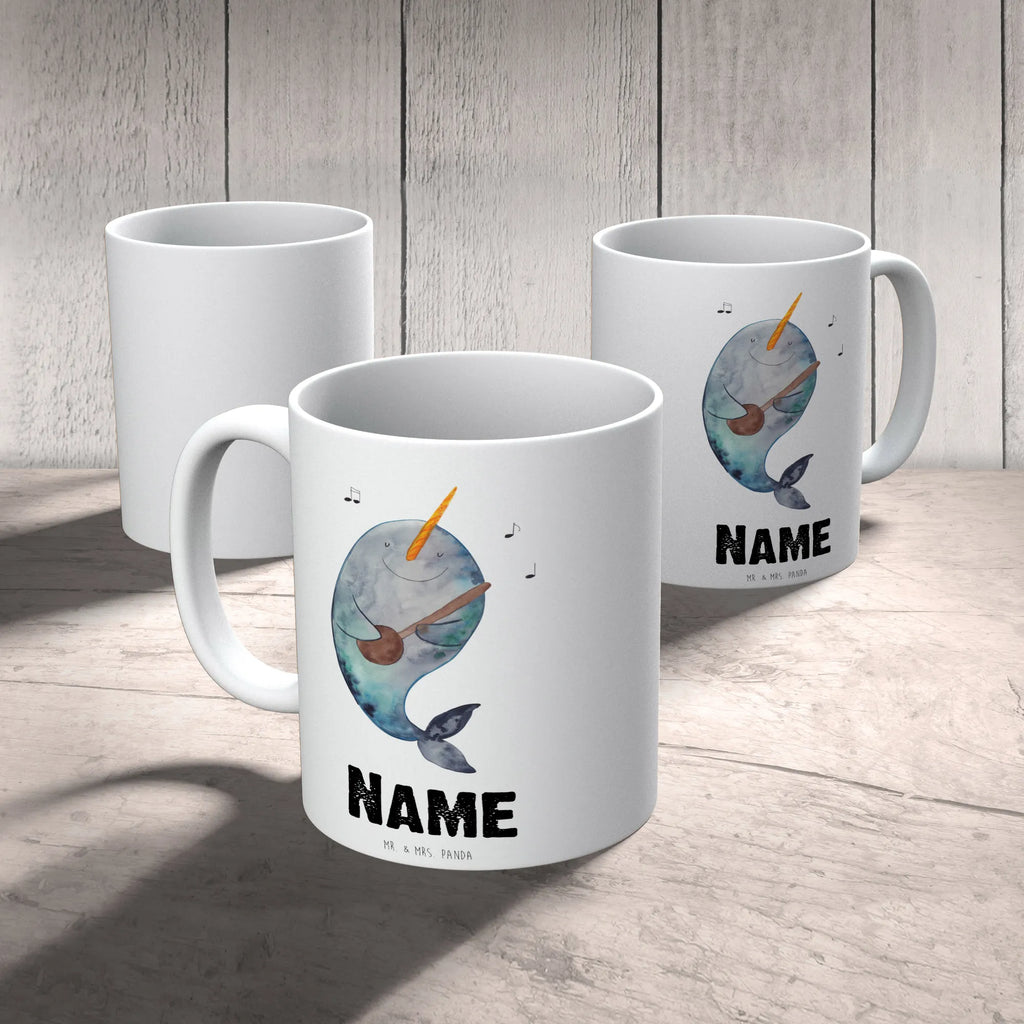 Personalisierte Tasse Narwal Gitarre Namenstasse, Tasse mit Namen, Drucken, Namen, Personalisierte Tasse, Personalisiert, Tasse, Wunschname, Meerestiere, Meer, Urlaub, Wal, Gitarre, Gespräche, Frust, Narwal, Probleme, Problemlösung, Tanzen