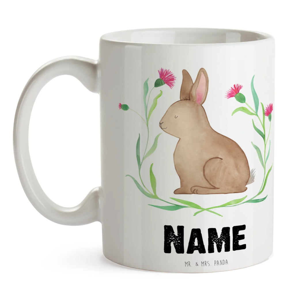 Personalisierte Tasse Hase sitzend Wunschname, Personalisiert, Namen, Namenstasse, Tasse mit Namen, Personalisierte Tasse, Drucken, Tasse, Ostern, Osterhase, Ostergeschenke, Osternest, Osterdeko, Geschenke zu Ostern, Ostern Geschenk, Ostergeschenke Kinder, Ostern Kinder, Osterblume, Kaninchen, Ostergrüße, Frohe Ostern, Grüße, Hase, Liebe