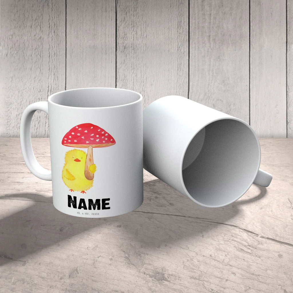 Personalisierte Tasse Küken Fliegenpilz Drucken, Namen, Wunschname, Personalisiert, Tasse mit Namen, Tasse, Namenstasse, Personalisierte Tasse, Ostern, Osterhase, Ostergeschenke, Osternest, Osterdeko, Geschenke zu Ostern, Ostern Geschenk, Ostergeschenke Kinder, Ostern Kinder, Glückspilz, Ostergrüße, Fliegenpilz, Frohe Ostern, Küken