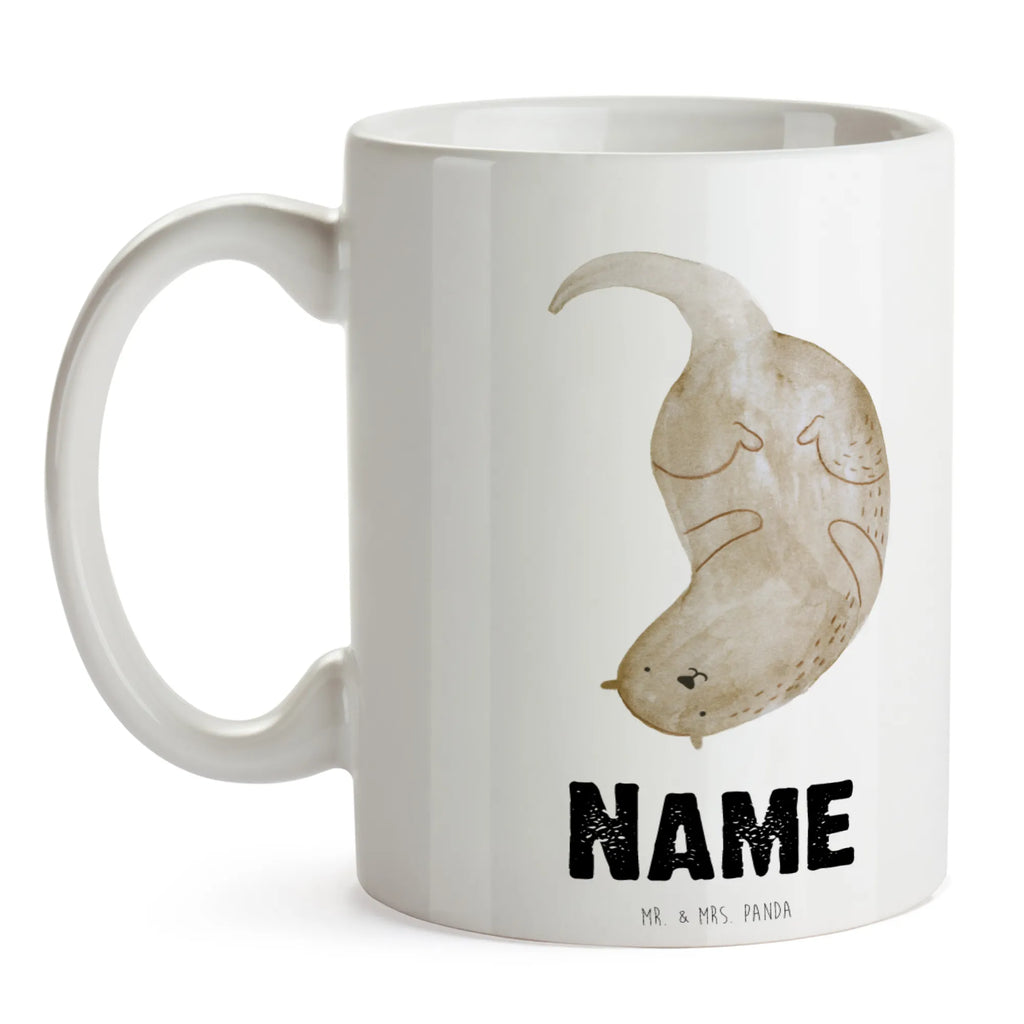 Personalisierte Tasse Otter kopfüber Wunschname, Drucken, Personalisiert, Tasse, Personalisierte Tasse, Namenstasse, Tasse mit Namen, Namen, Otter, Fischotter, Seeotter, Otter Seeotter See Otter