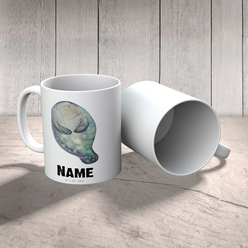 Personalisierte Tasse Seekuh happy Personalisierte Tasse, Tasse, Tasse mit Namen, Personalisiert, Wunschname, Drucken, Namen, Namenstasse, Meer, Urlaub, Meerestiere, Seekühe, Achtsamkeit, Seekuh, Selbstliebe, Neustart, Neuanfang, Liebeskummer, Zufrieden, Respekt, Freundin