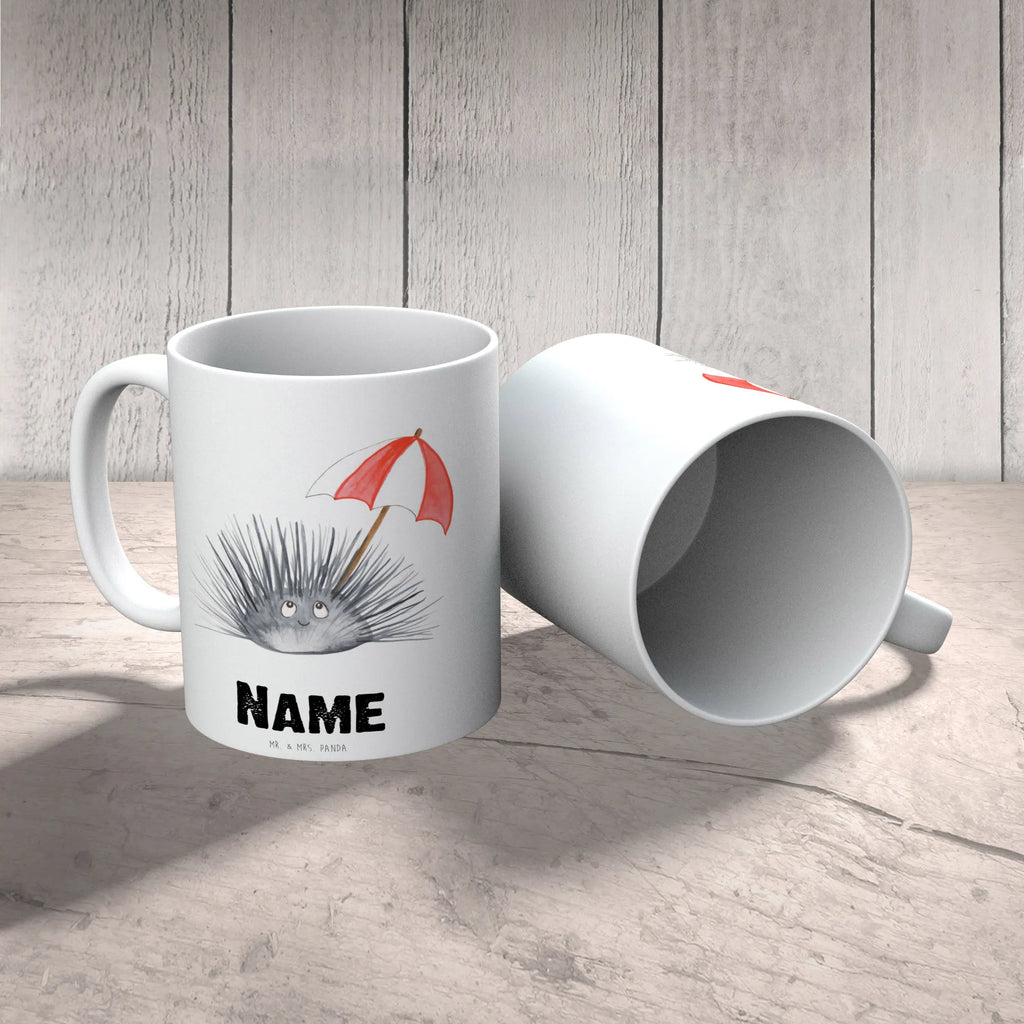 Personalisierte Tasse Seeigel Drucken, Wunschname, Personalisierte Tasse, Tasse mit Namen, Personalisiert, Namenstasse, Namen, Tasse, Meerestiere, Meer, Urlaub, Achtsamkeit, Leben, Selbstakzeptanz, Lebe, Seeigel, Hier und Jetzt, Selbstliebe