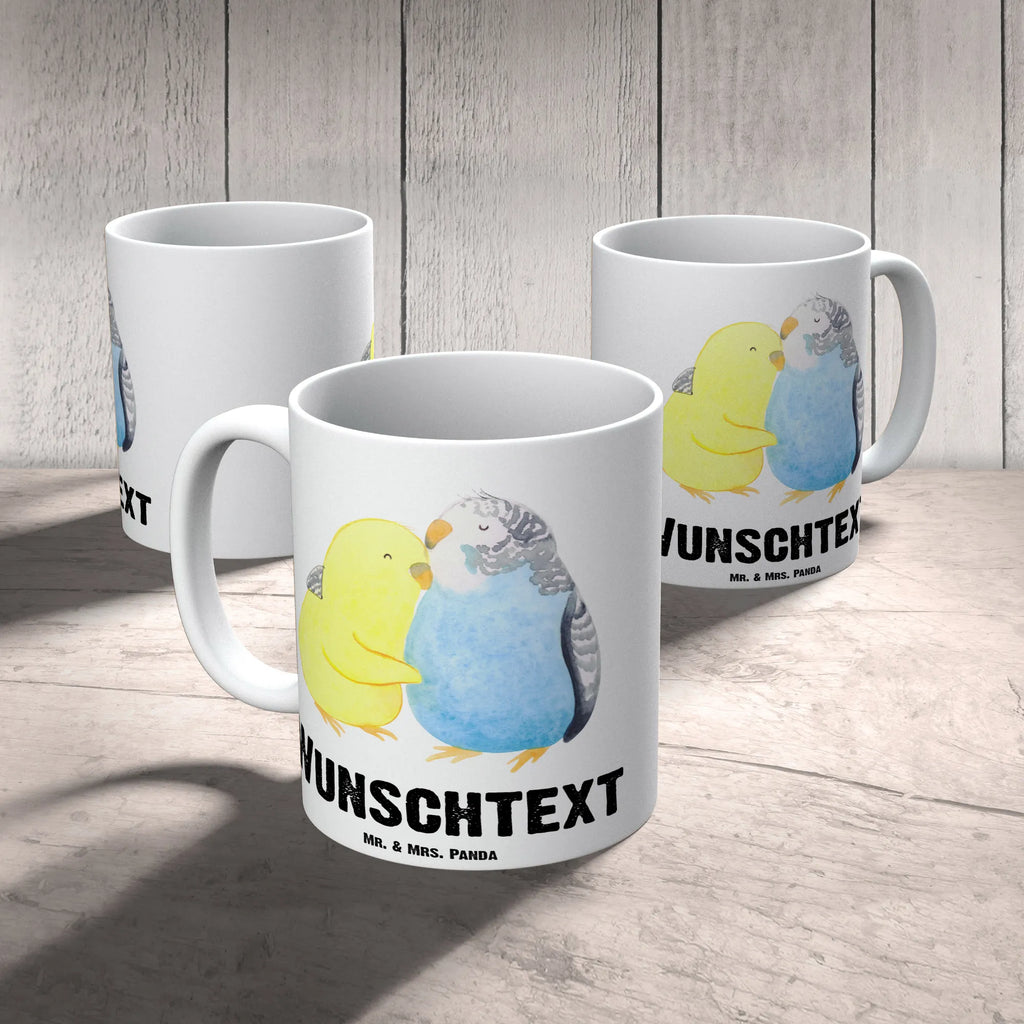 Personalisierte Tasse Wellensittich Liebe Drucken, Namen, Tasse mit Namen, Tasse, Wunschname, Personalisiert, Namenstasse, Personalisierte Tasse, Liebe, Partner, Freund, Freundin, Ehemann, Ehefrau, Heiraten, Verlobung, Heiratsantrag, Liebesgeschenk, Jahrestag, Hocheitstag, Kuscheln, Nähe, Vögel, Wellensittich, Vertrauen