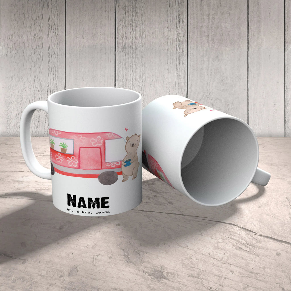 Personalisierte Tasse Bär Camper Personalisierte Tasse, Wunschname, Namen, Tasse mit Namen, Personalisiert, Tasse, Drucken, Namenstasse, Geschenk, Sport, Sportart, Hobby, Schenken, Danke, Dankeschön, Auszeichnung, Gewinn, Sportler, Camper, Zelten, Urlaub, Wohnmobil, Campingplatz, Roadtrip, Campen
