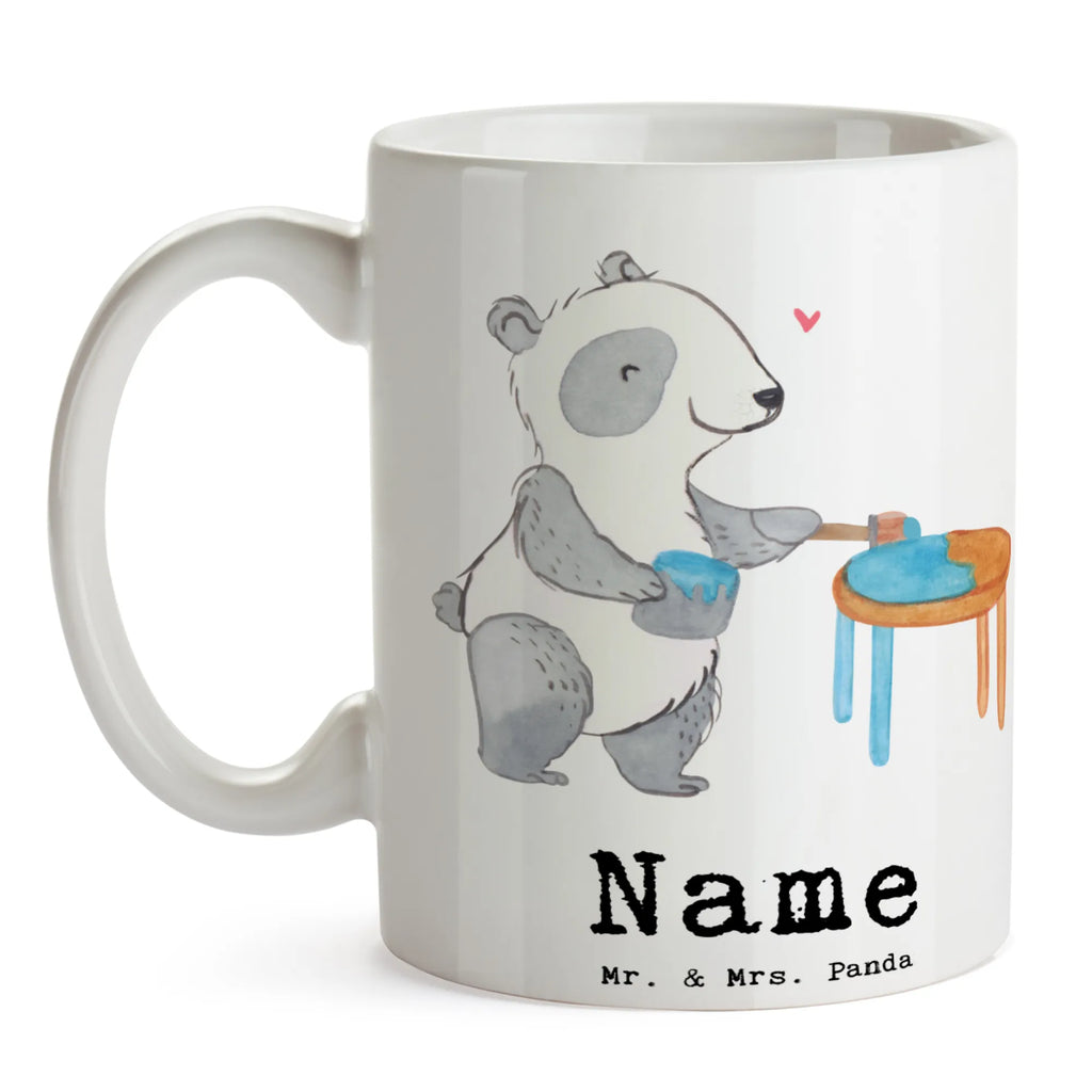 Personalisierte Tasse Panda Möbel restaurieren Tasse mit Namen, Namenstasse, Namen, Wunschname, Drucken, Tasse, Personalisiert, Personalisierte Tasse, Geschenk, Schenken, Sport, Sportart, Hobby, Danke, Dankeschön, Auszeichnung, Gewinn, Sportler, Möbel Restaurieren, Antike Möbel Restaurieren, Handwerk, Restaurator