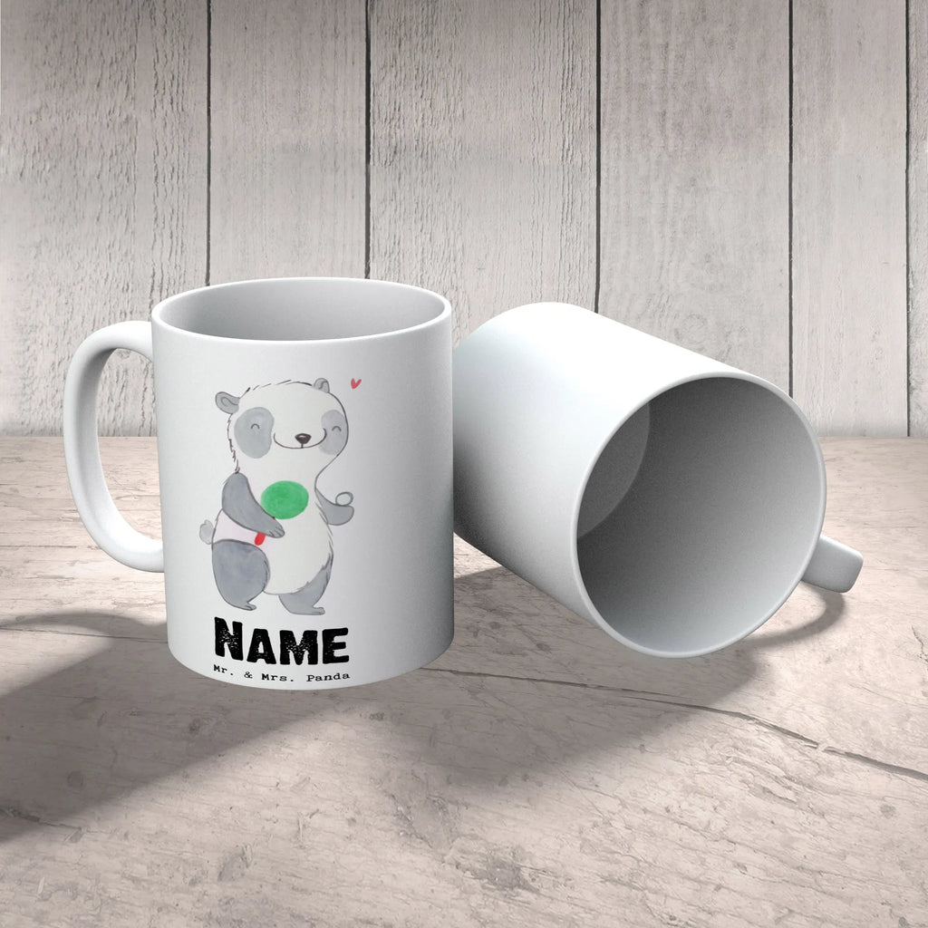 Personalised cup panda table tennis Gift, sport, hobby, giving, thank you, award, profit, athlete, table tennis association, table tennis club, table tennis competition, table tennis championship, table tennis sayings, ball sports, Table tennis