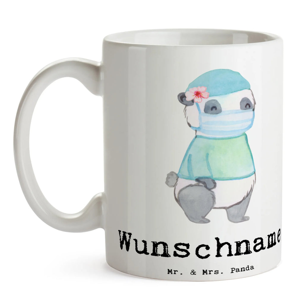 Personalisierte Tasse Chirurgin mit Herz Wunschname, Tasse, Namen, Drucken, Personalisiert, Tasse mit Namen, Namenstasse, Personalisierte Tasse, Beruf, Ausbildung, Jubiläum, Abschied, Rente, Kollege, Kollegin, Geschenk, Schenken, Arbeitskollege, Mitarbeiter, Firma, Danke, Dankeschön, Krankenhaus, Ärztin, Medizinerin, Notfallchirurgin, Unfallchirurgini, Chirurgin