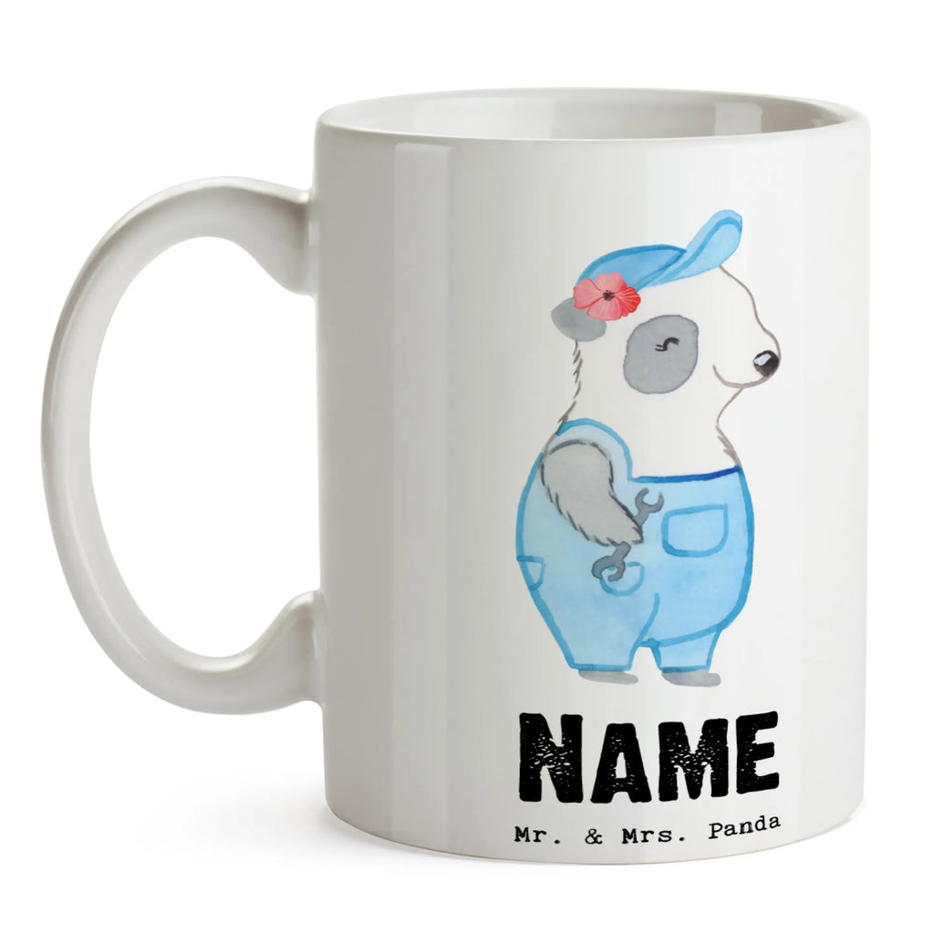 Personalisierte Tasse Handwerkerin mit Herz Namenstasse, Tasse mit Namen, Personalisierte Tasse, Drucken, Wunschname, Namen, Personalisiert, Tasse, Geschenk, Schenken, Jubiläum, Danke, Dankeschön, Beruf, Ausbildung, Abschied, Rente, Kollege, Kollegin, Arbeitskollege, Mitarbeiter, Firma, Werkstatt, Handwerkerin, Gesellenprüfung, Handwerksbetrieb