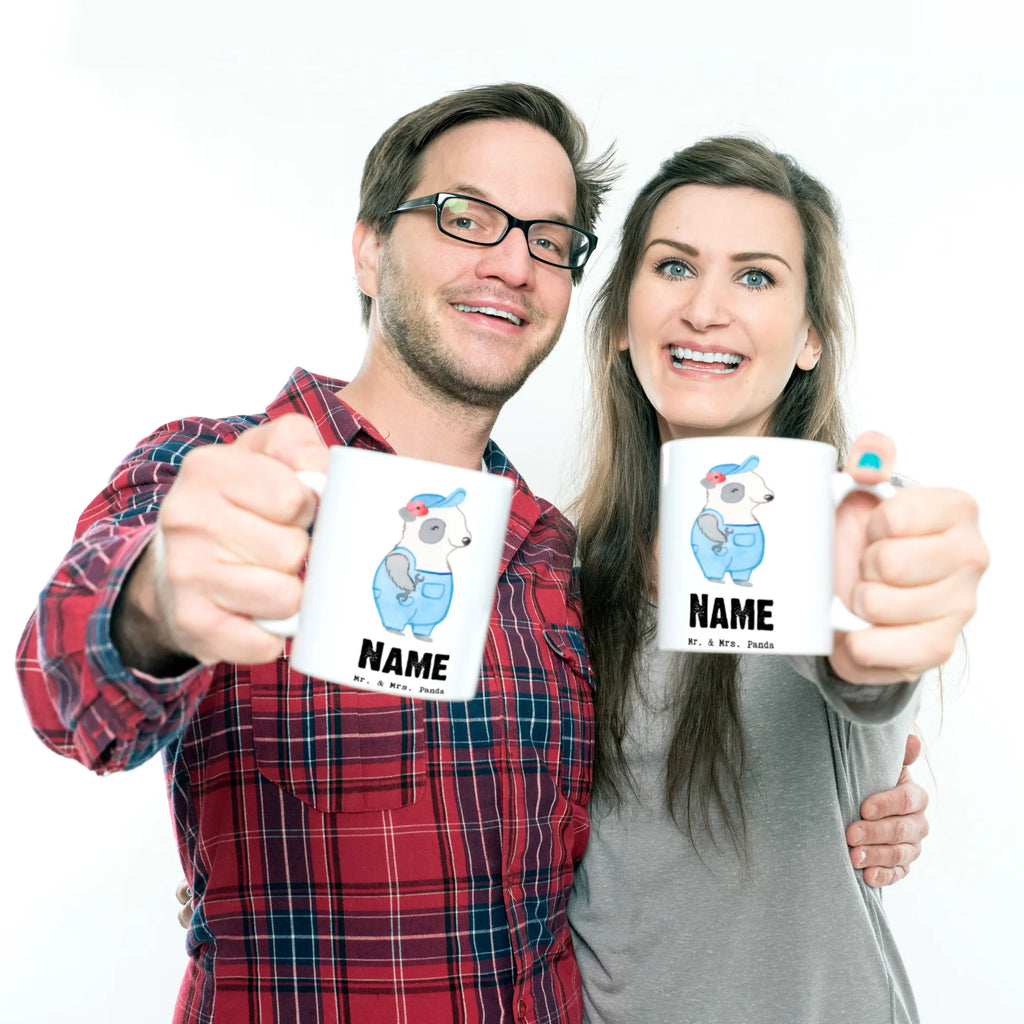 Personalisierte Tasse Handwerkerin mit Herz Namenstasse, Tasse mit Namen, Personalisierte Tasse, Drucken, Wunschname, Namen, Personalisiert, Tasse, Geschenk, Schenken, Jubiläum, Danke, Dankeschön, Beruf, Ausbildung, Abschied, Rente, Kollege, Kollegin, Arbeitskollege, Mitarbeiter, Firma, Werkstatt, Handwerkerin, Gesellenprüfung, Handwerksbetrieb