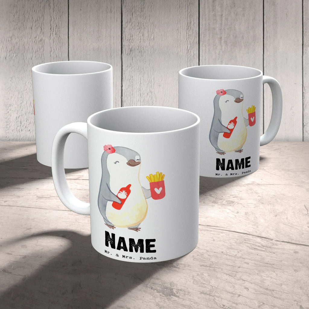 Personalisierte Tasse Imbissbesitzerin mit Herz Namenstasse, Tasse, Drucken, Personalisiert, Tasse mit Namen, Wunschname, Personalisierte Tasse, Namen, Geschenk, Schenken, Jubiläum, Danke, Dankeschön, Beruf, Ausbildung, Abschied, Rente, Kollege, Kollegin, Arbeitskollege, Mitarbeiter, Firma, Imbissbesitzerin, Pommesliebe, Pommesverkäuferin, Imibissverkäuferin