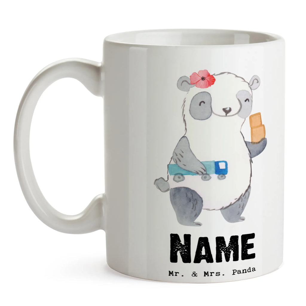 Personalisierte Tasse Kauffrau für Spedition und Logistikdienstleistung mit Herz Namen, Drucken, Tasse mit Namen, Namenstasse, Wunschname, Tasse, Personalisiert, Personalisierte Tasse, Geschenk, Schenken, Jubiläum, Danke, Dankeschön, Beruf, Ausbildung, Abschied, Rente, Kollege, Kollegin, Arbeitskollege, Mitarbeiter, Firma, Ausbildungsgeschenk, Speditionsmitarbeiterin, Abschlussprüfung, Logistikerin, Kauffrau für Spedition und Logistikdienstleistung