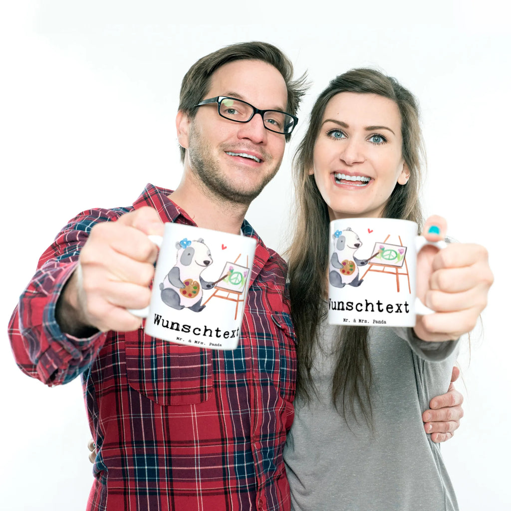 Personalisierte Tasse Künstlerin mit Herz Wunschname, Tasse, Namenstasse, Drucken, Tasse mit Namen, Namen, Personalisierte Tasse, Personalisiert, Beruf, Ausbildung, Jubiläum, Abschied, Rente, Kollege, Kollegin, Geschenk, Schenken, Arbeitskollege, Mitarbeiter, Firma, Danke, Dankeschön, Kunstschule, Malerin, Galerie Eröffnung, Künstlerin, Kunstmalerin